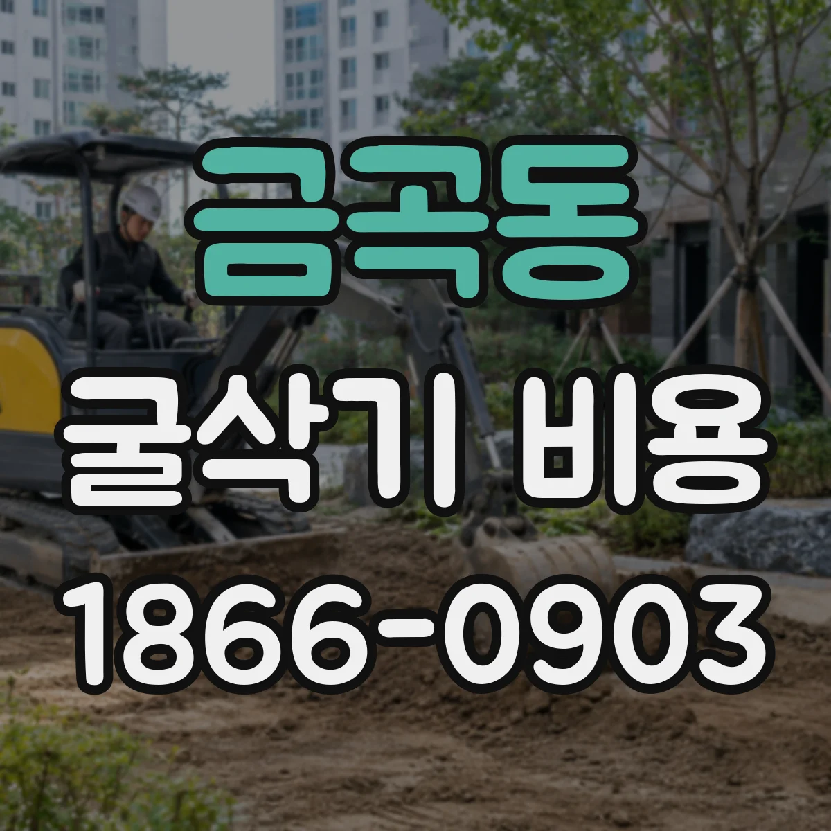 금곡동 굴삭기 비용