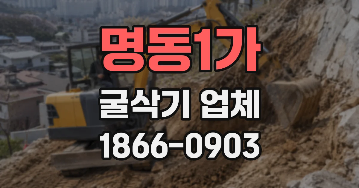 명동1가 굴삭기 업체
