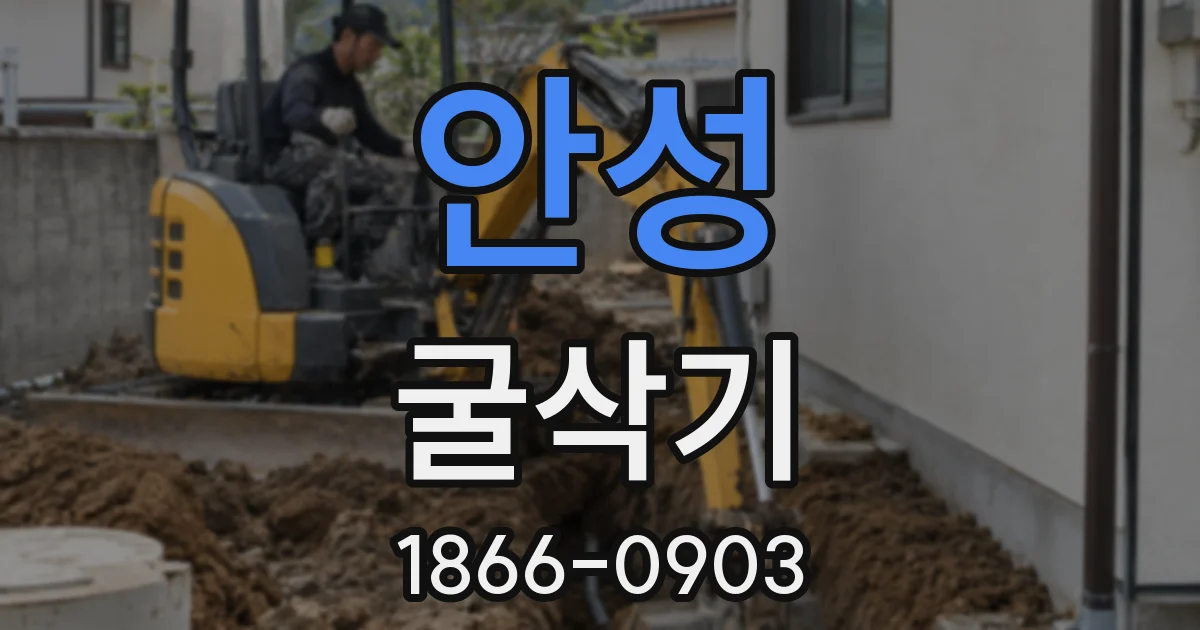 안성 굴삭기