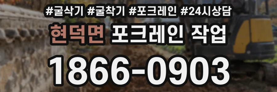 현덕면 포크레인 작업