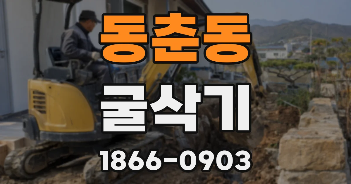 동춘동 굴삭기