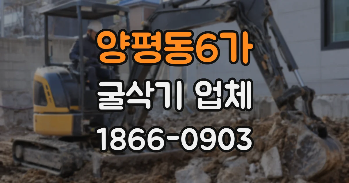 양평동6가 굴삭기 업체