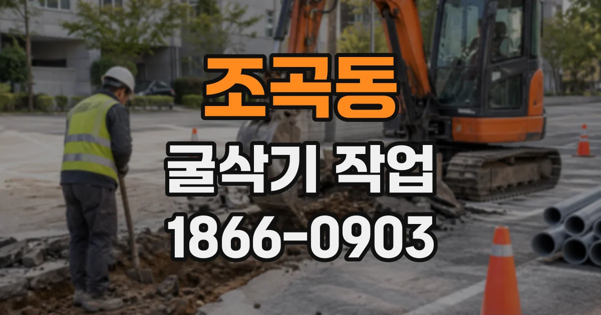 조곡동 굴삭기작업
