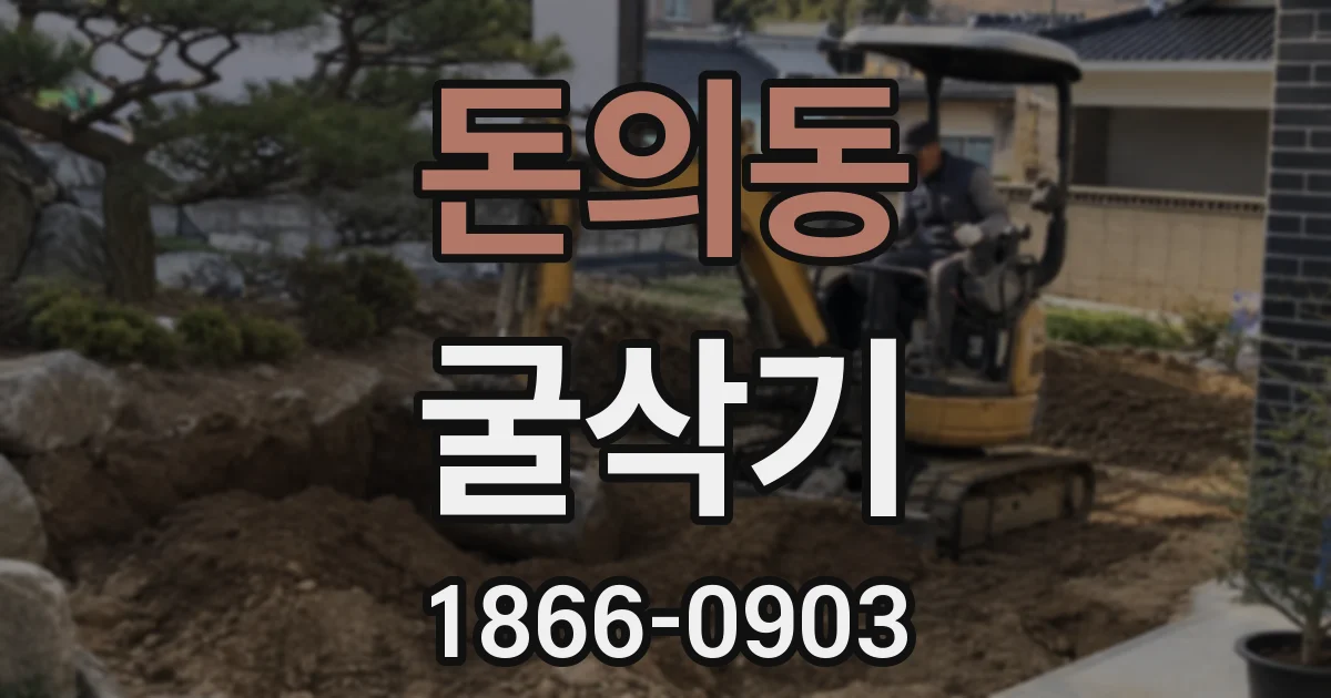 돈의동 굴삭기