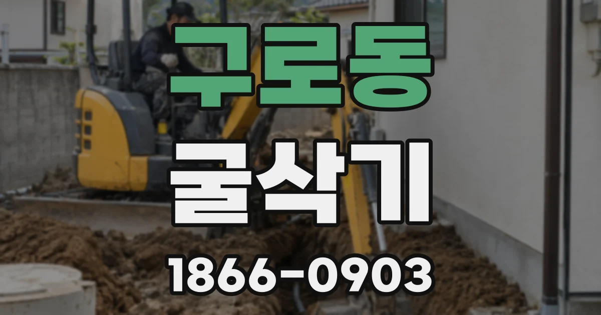 구로동 굴삭기
