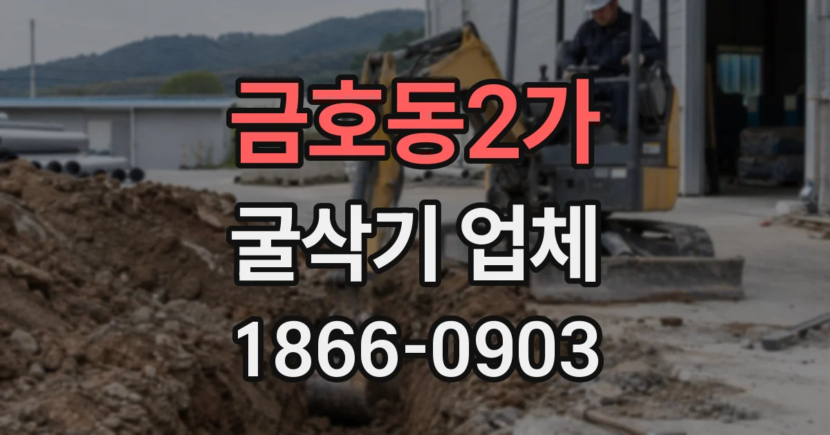 금호동2가 굴삭기 업체
