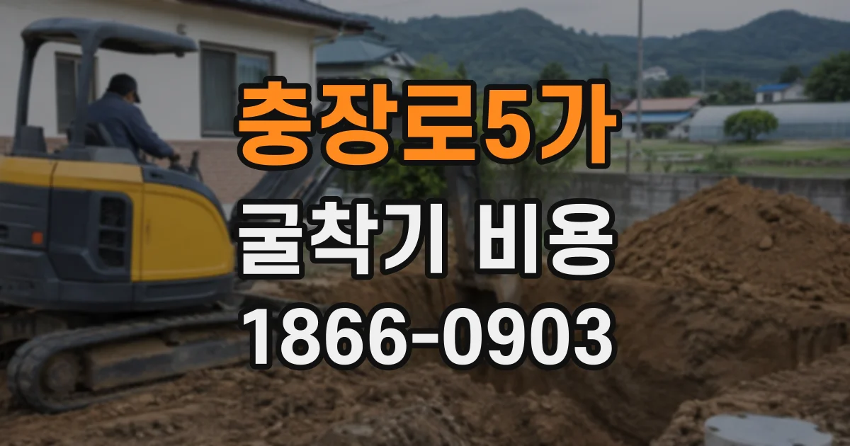충장로5가 굴착기비용
