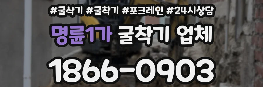 명륜1가 굴착기 업체