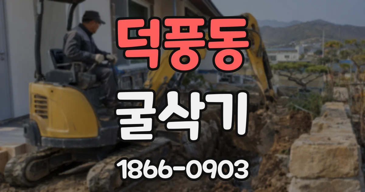 덕풍동 굴삭기