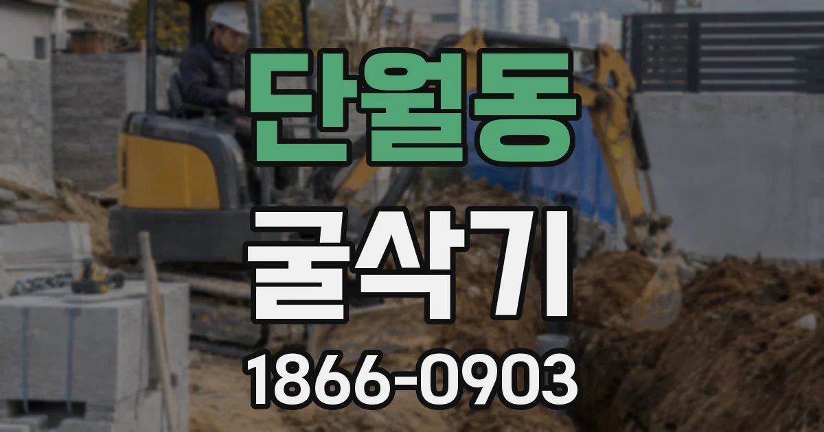 단월동 굴삭기