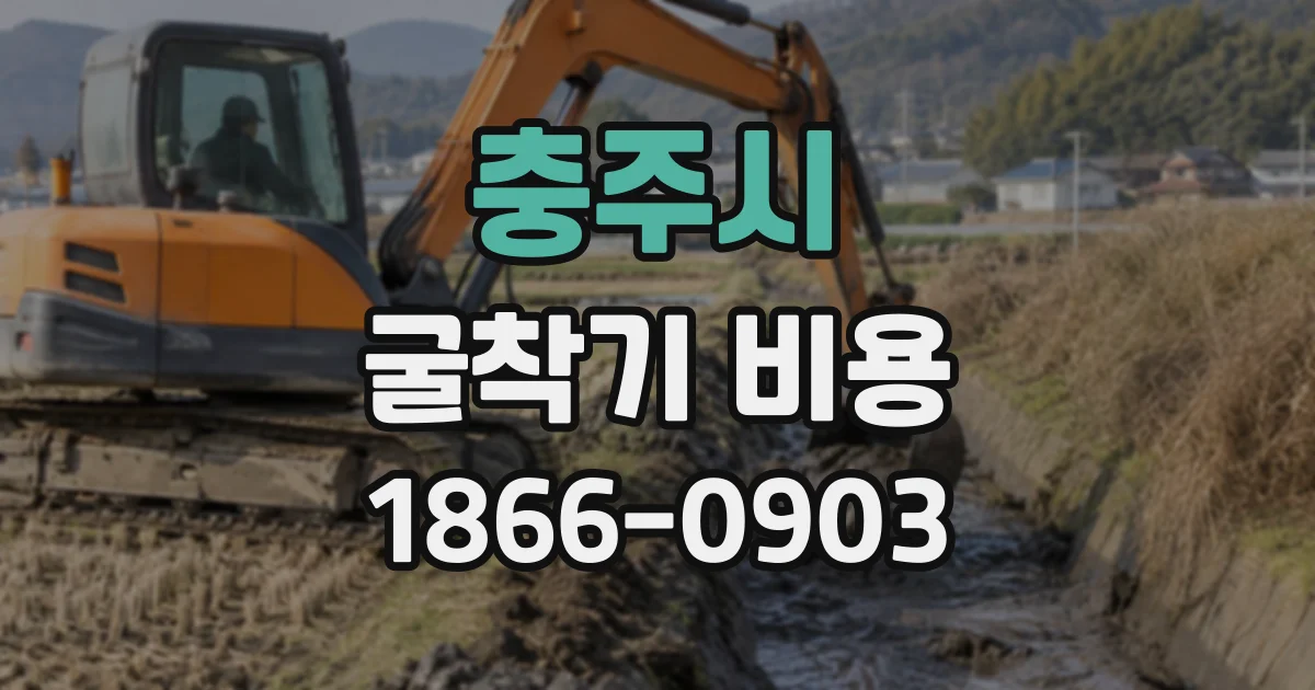 충주시 굴착기비용