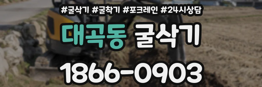 대곡동 굴삭기