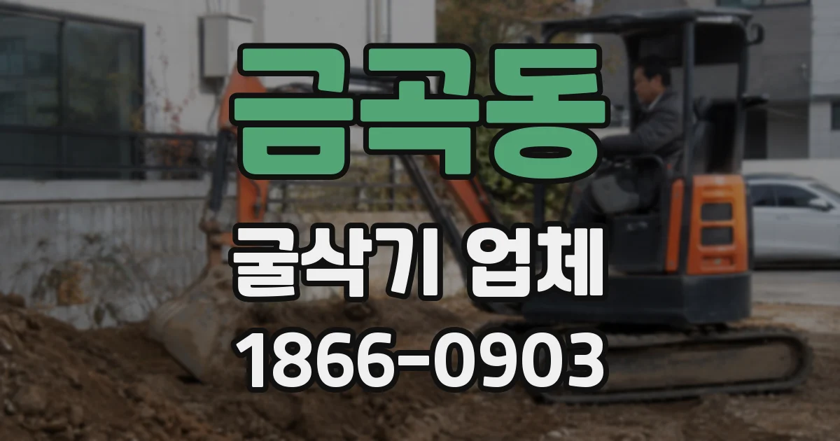 금곡동 굴삭기 업체