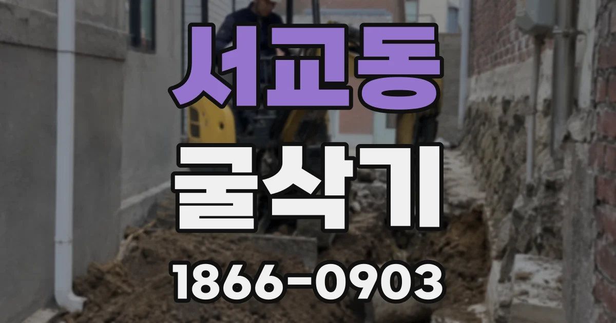 서교동 굴삭기