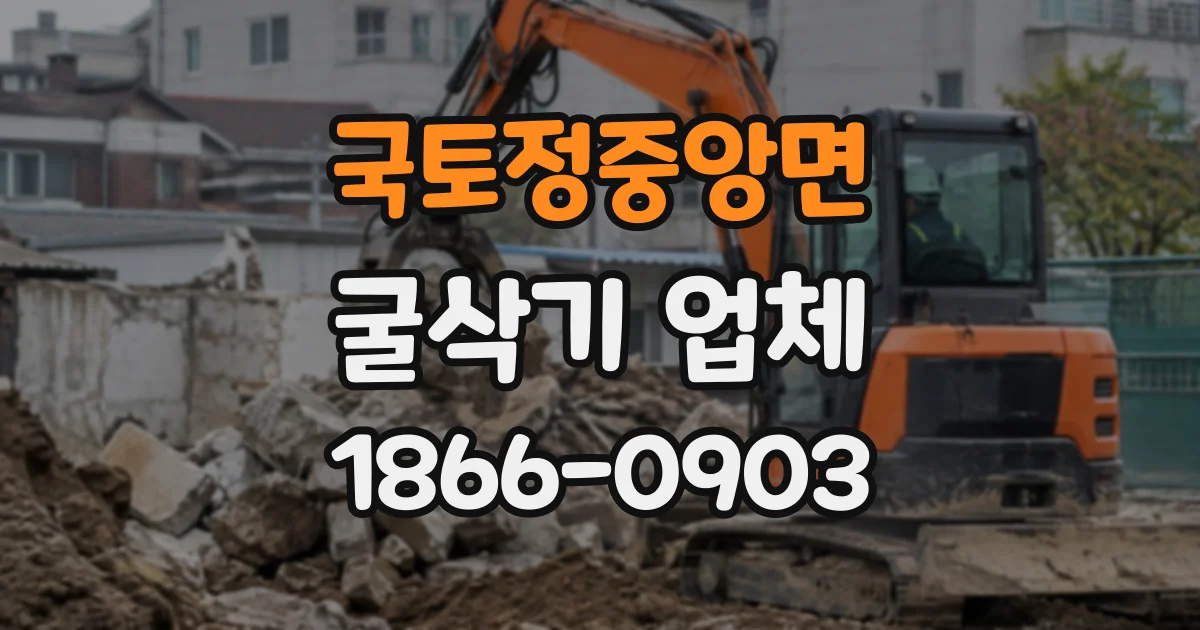 국토정중앙면 굴삭기업체
