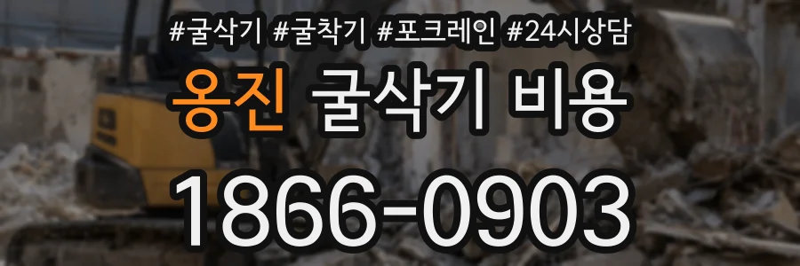 옹진 굴삭기 비용