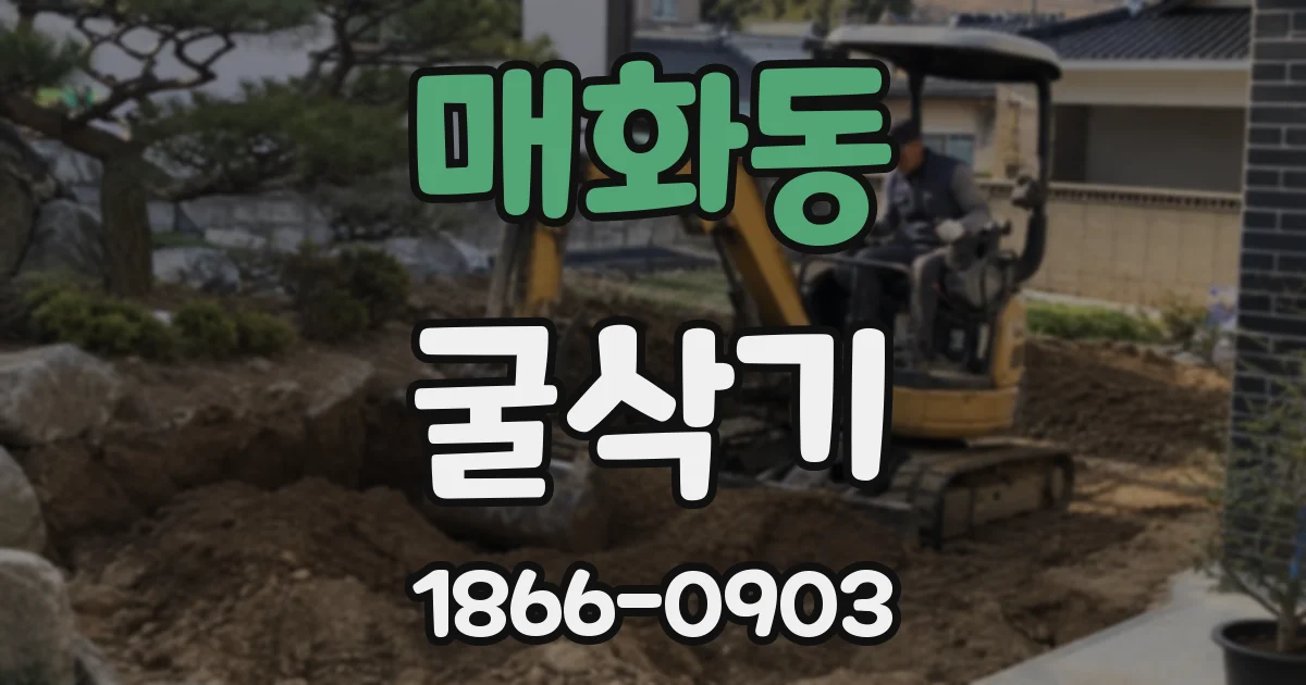 매화동 굴삭기