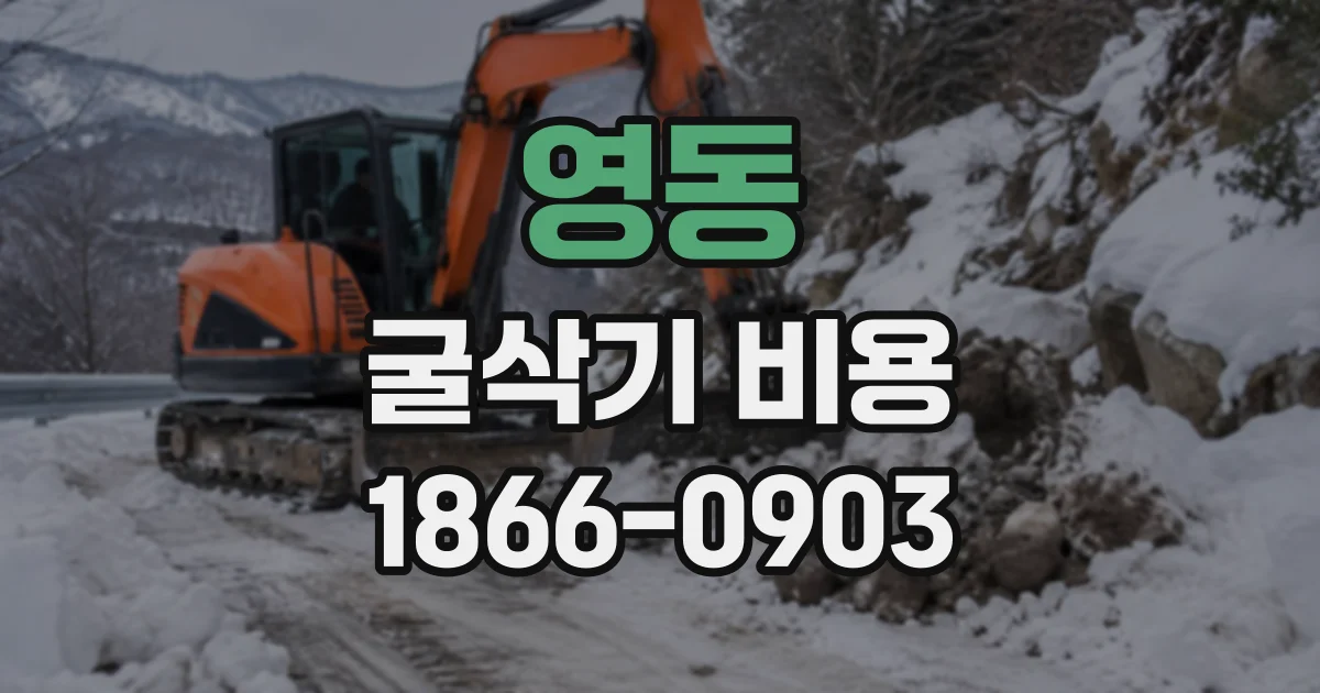 영동 굴삭기비용
