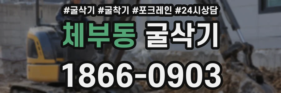체부동 굴삭기