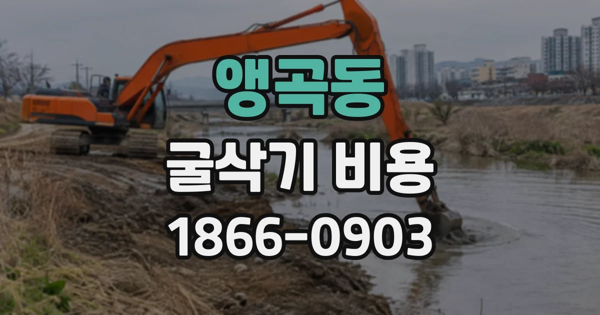 앵곡동 굴삭기비용