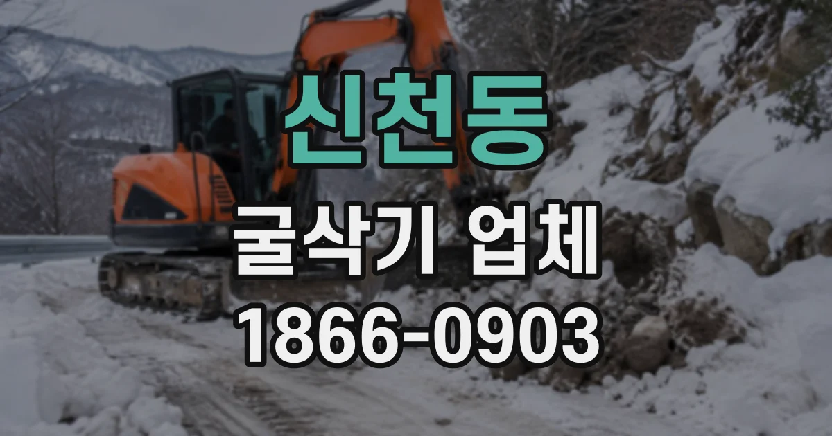신천동 굴삭기업체