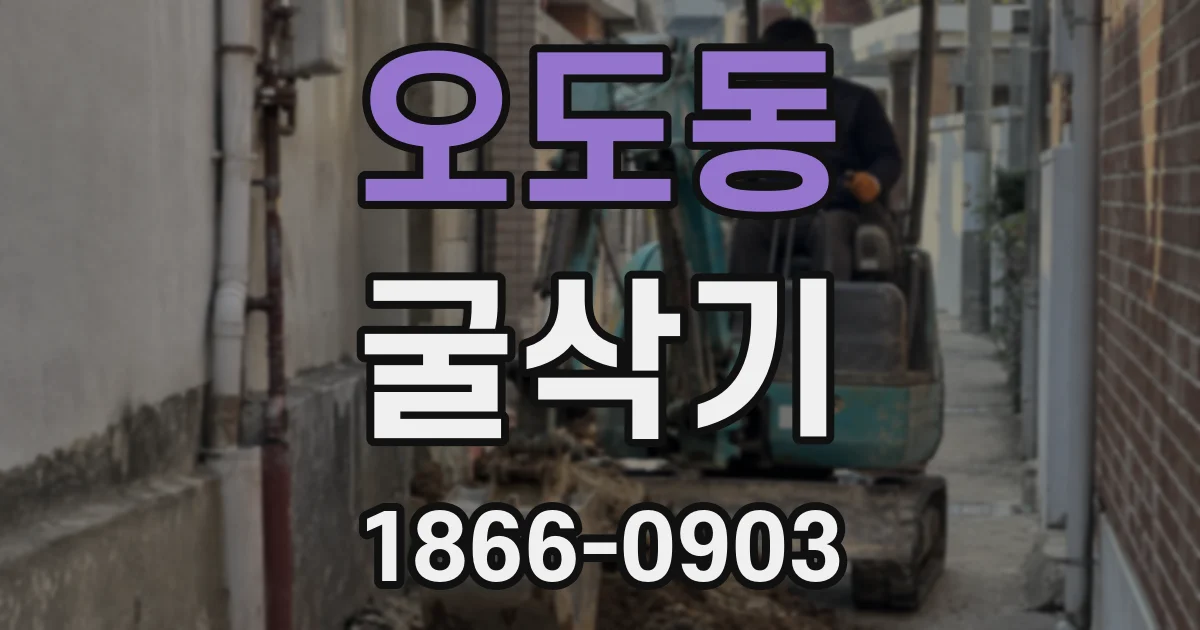 오도동 굴삭기