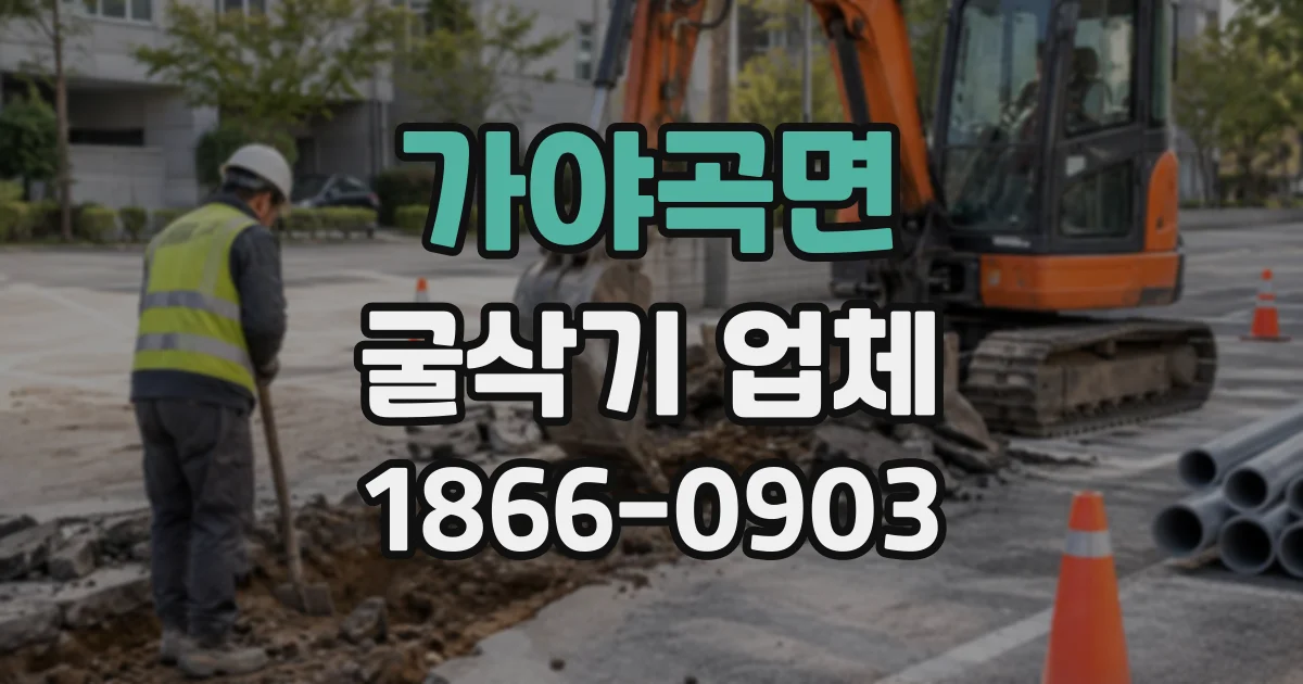 가야곡면 굴삭기업체