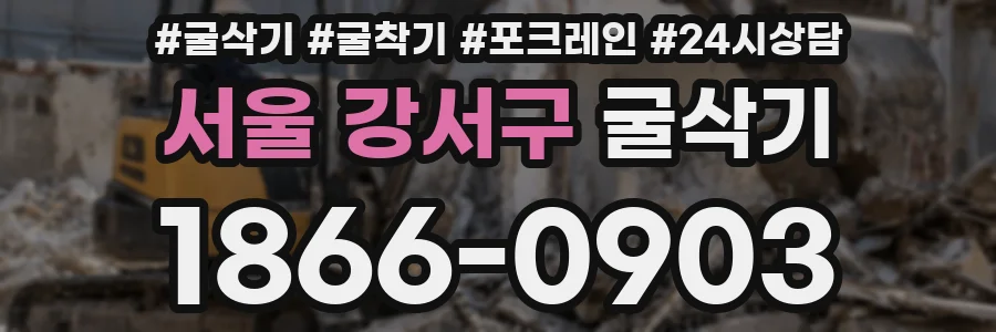 서울 강서구 굴삭기