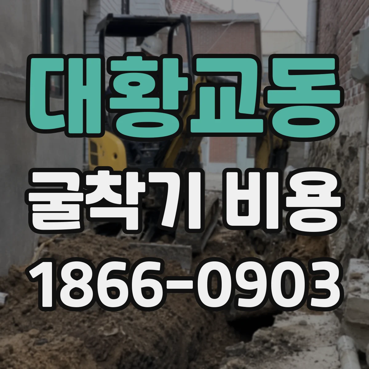 대황교동 굴착기 비용