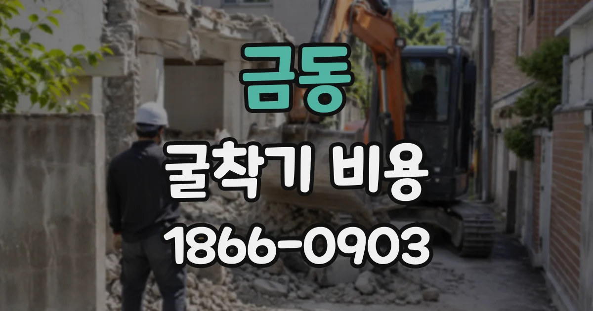 금동 굴착기비용