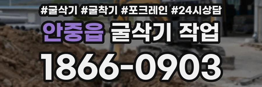안중읍 굴삭기 작업