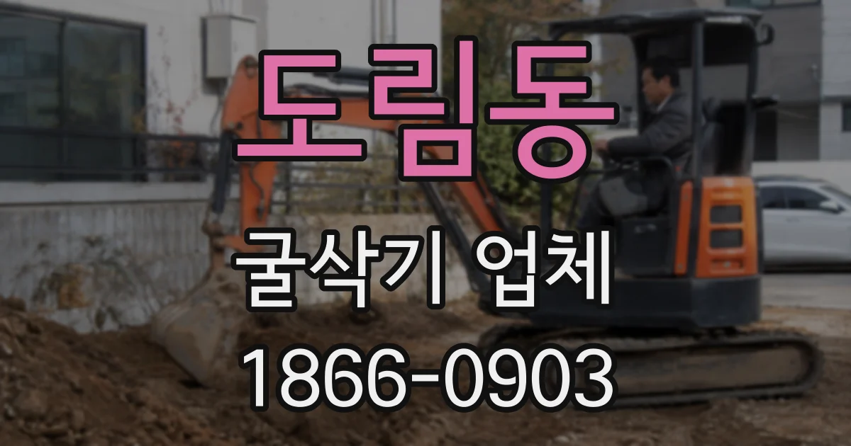 도림동 굴삭기 업체