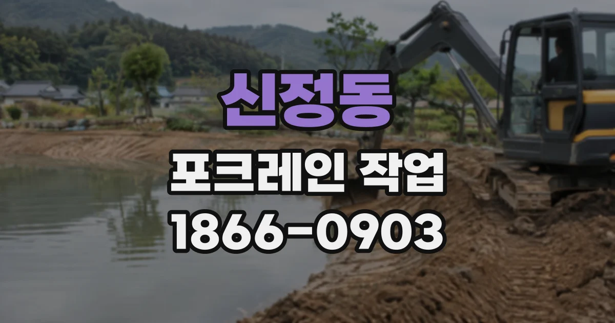 신정동 포크레인작업