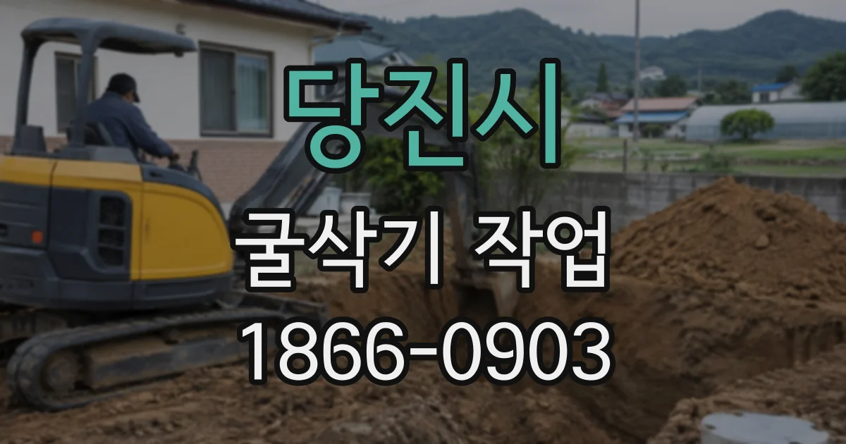 당진시 굴삭기작업