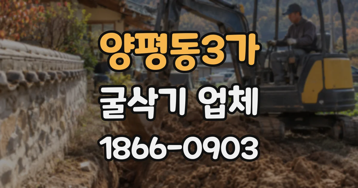 양평동3가 굴삭기 업체