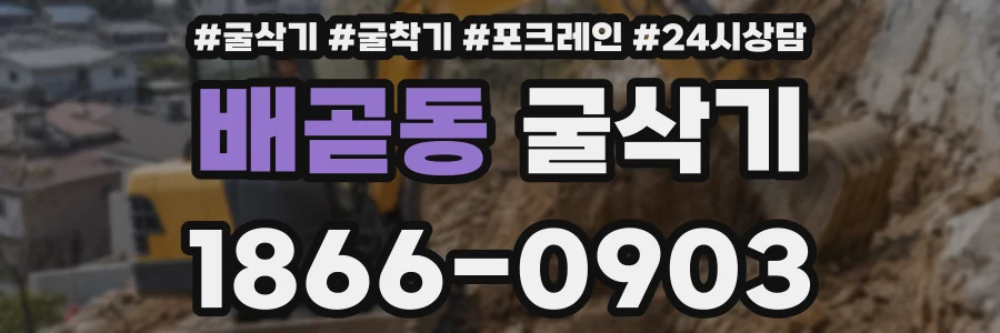 배곧동 굴삭기