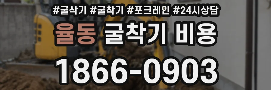 율동 굴착기 비용