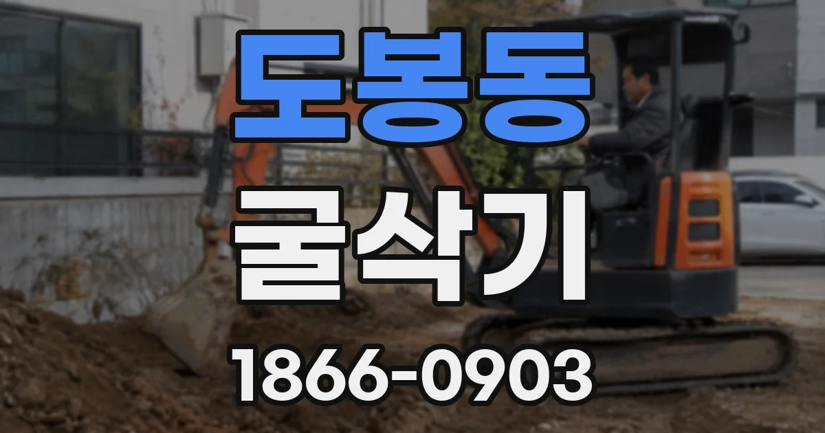 도봉동 굴삭기