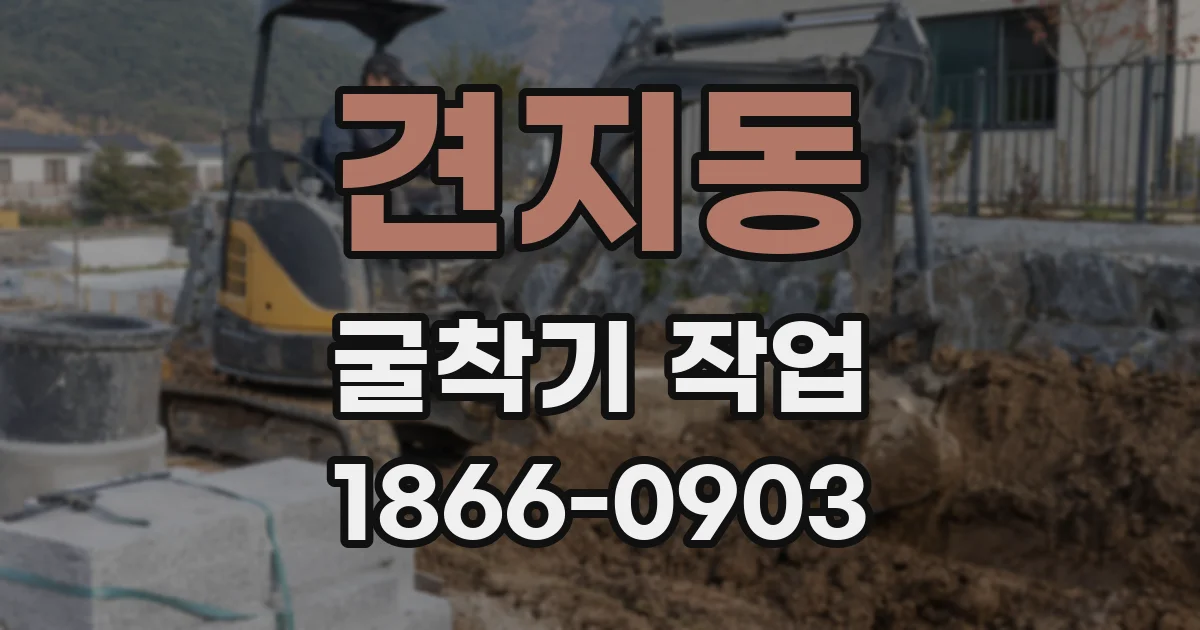 견지동 굴착기 작업