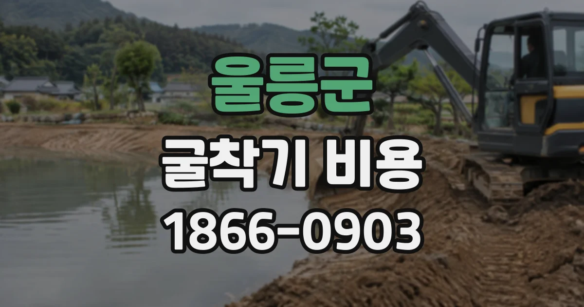 울릉군 굴착기비용