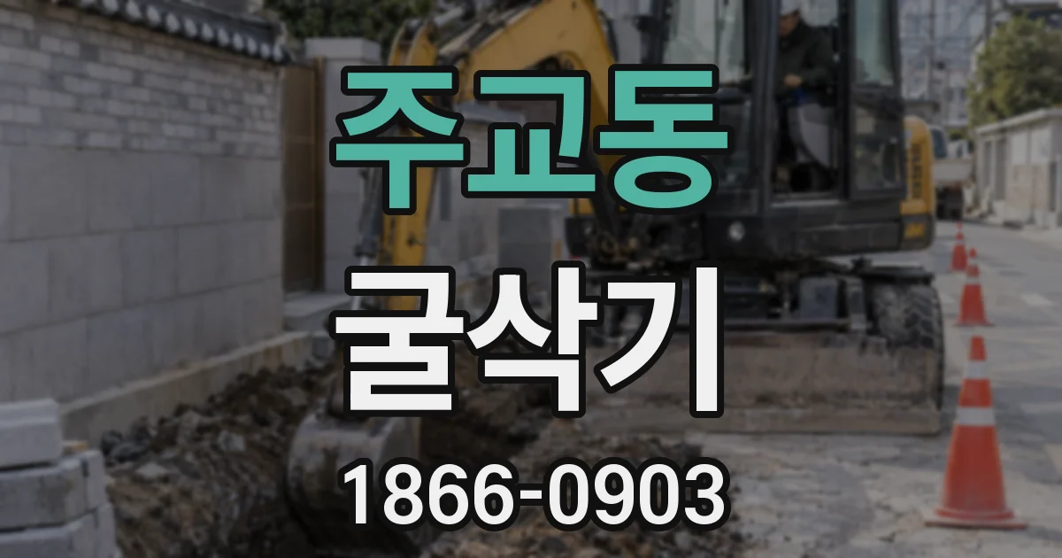 주교동 굴삭기