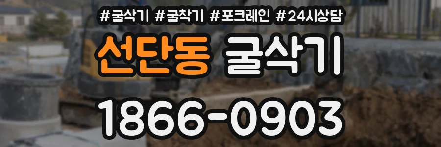 선단동 굴삭기