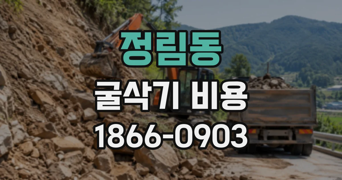 정림동 굴삭기비용