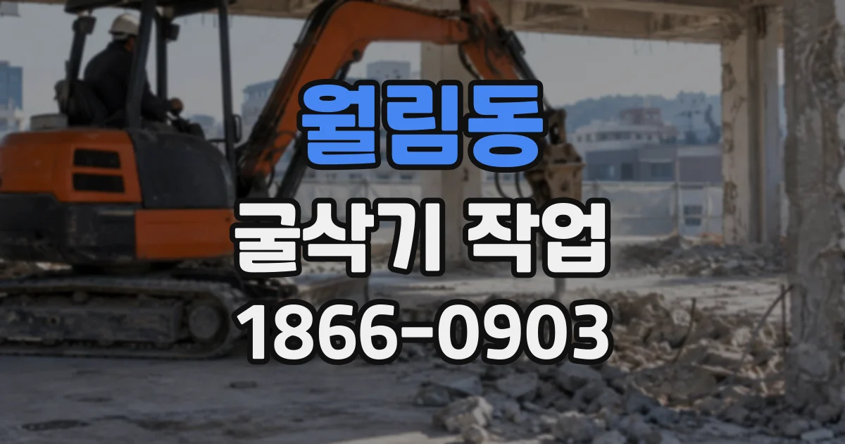 월림동 굴삭기작업