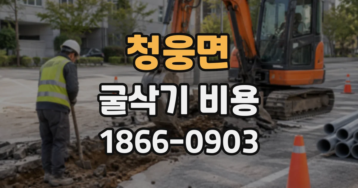 청웅면 굴삭기비용