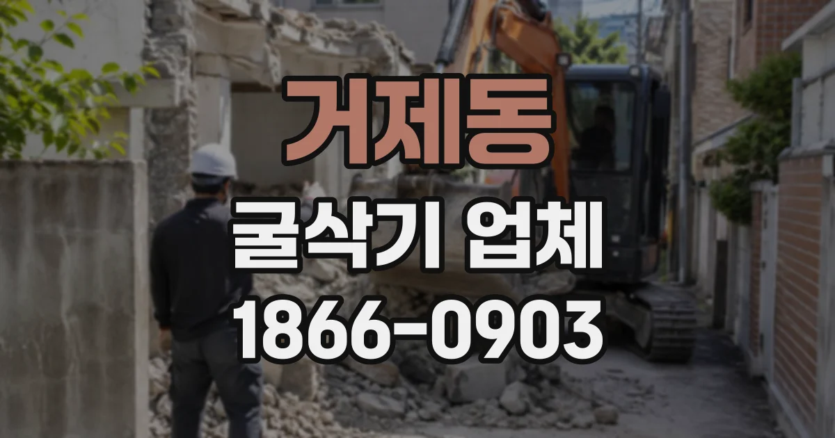 거제동 굴삭기업체