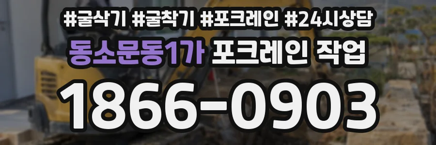동소문동1가 포크레인 작업