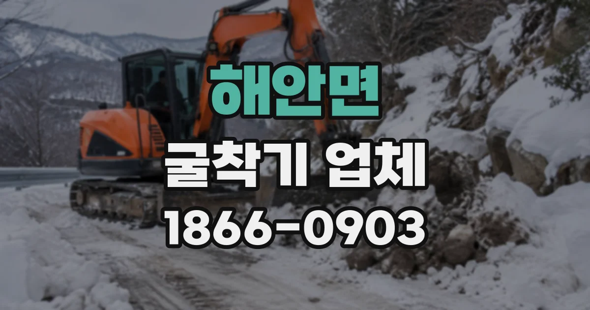 해안면 굴착기업체