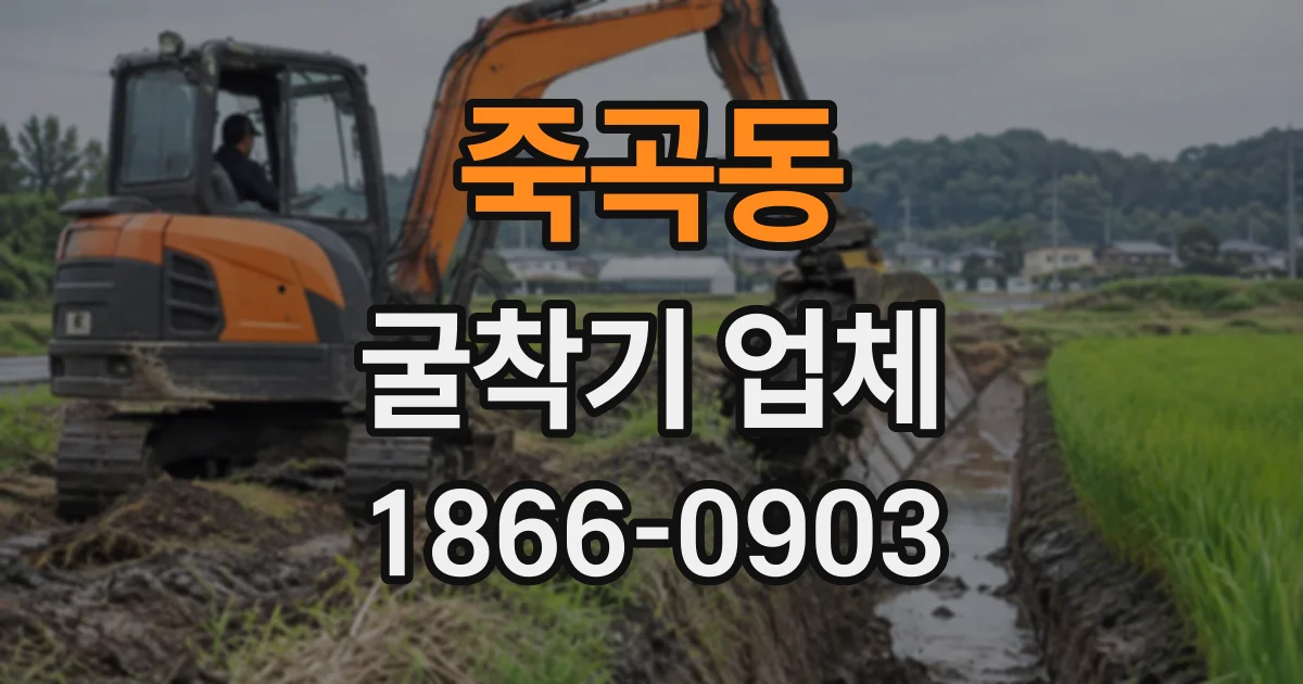 죽곡동 굴착기업체