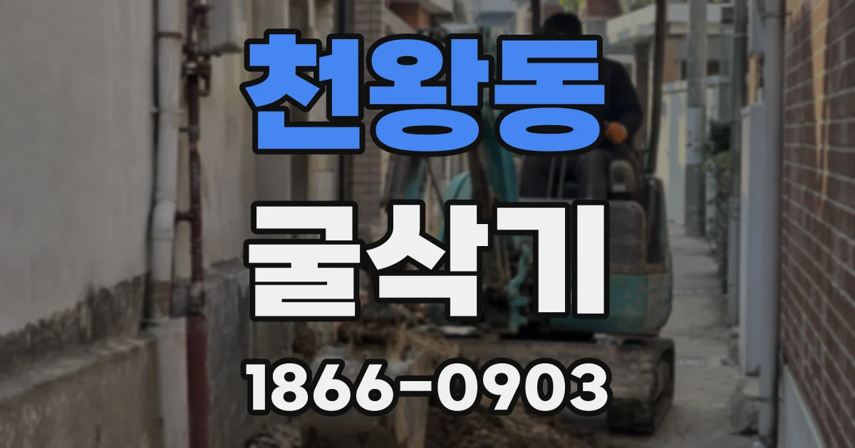 천왕동 굴삭기